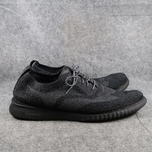 Cole Haan Shoes Mens 13 Oxford Sneaker ZeroGrand Stitchlite Wingtip Black Grey